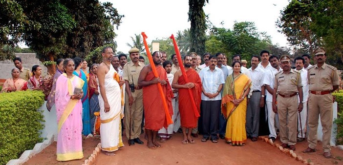 HH Chinna Jeeyar Swamiji with Cherlapally Central Prison Staff