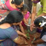 Nethra Vidyalaya Planting Trees on the occassion of Karthikavana Mahotsavam