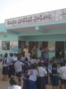 Snacks and Sweets Distribution in Zilla Parishad High School