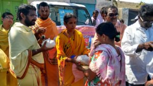 Vikasa Tarangini Team Relief Activities Food Distribution in Guntur Nandigama Sattenpalli Mandal