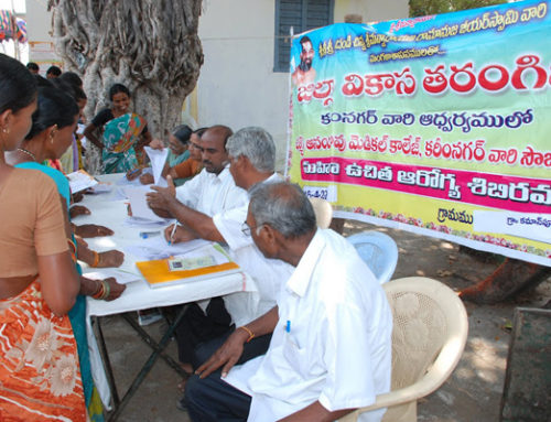 Cancer Camp conducted at Kamanpur