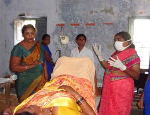 World Cancer Day campaign of Warangal Vikasa Tarangini in Atmakur on February 04 2015
