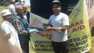 Nepal Earth Quake Distribution of blankets and tents VT Team