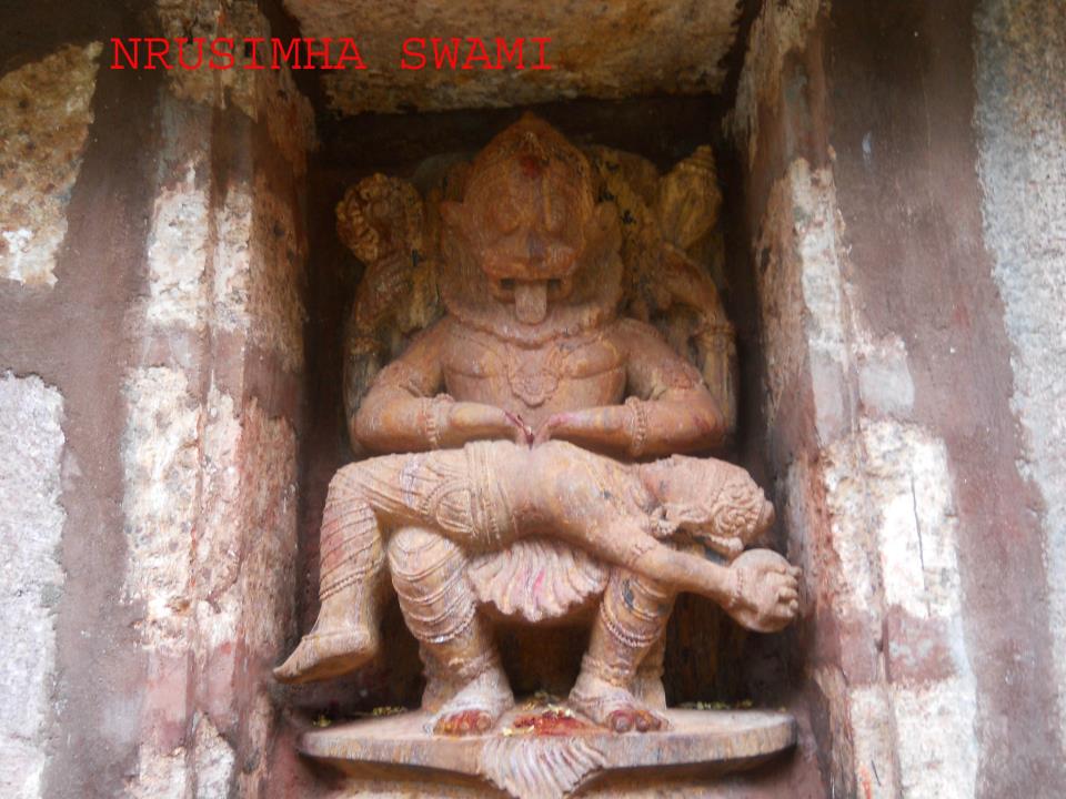 Historical Monuments Mandasa Temple Nrusimha Swami Idol