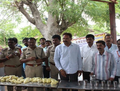 Food & water distribution|Godhavari Pushkar|Karimnagar