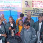 Nepal Vikasa Tarangini Relief aid Blankets Distribution
