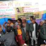 Vikasa Tarangini Distribution of Blankets NEPAL Earthquake Victims