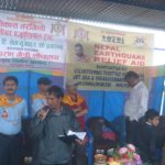 Vikasa Tarangini Nepal Relief aid Blankets Distribution Tents