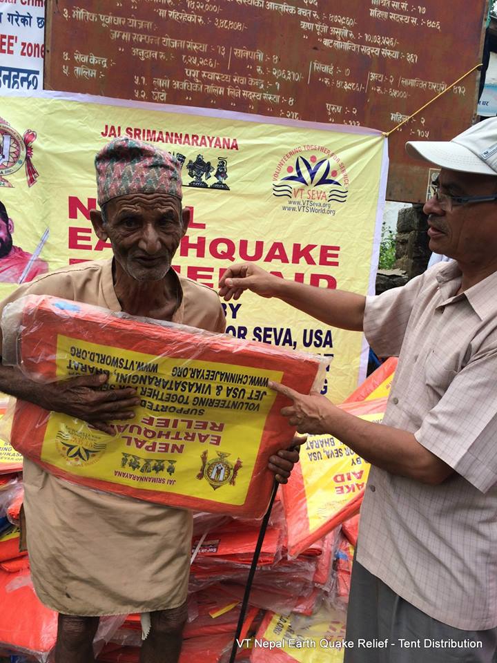5160 Tents and 1768 blankets distributed by Vikasa Tarangini Nepal