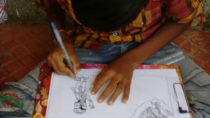 Students Drawing Competitions Conducted in Rajam