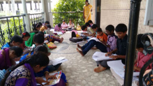 Students Drawing Competitions Conducted in Rajam Vikasa Tarangini