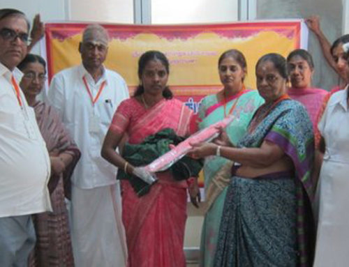 Coimbatore Mahila Arogya Vikas Donated Water Geysers and Mosquito Nets
