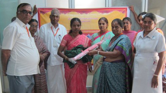 Coimbatore Mahila Arogya Vikas Donated Water Geysers and Mosquito Nets