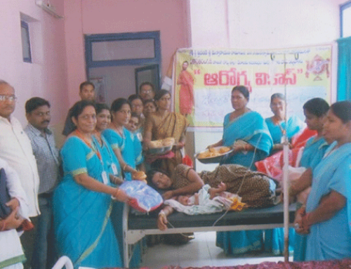 Housing Board Vikasa Tarangini Distributed Free Beds to Babies