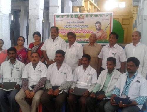 Jaggayyapeta Vikasa Tarangini Felicitated Free Clothes to Workers on 8-11-2015