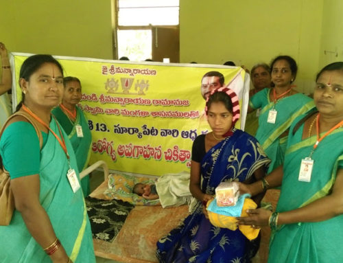 Vikasa Tarangini Distributed Free Clothes  in Government Hospital