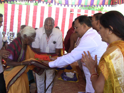 Vikasa Tarangini Distributed Free Clothes in Suryapet
