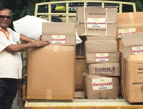 Coimbatore Vikasa Tarangini Relief Materials to Flood Hit Cuddalore District