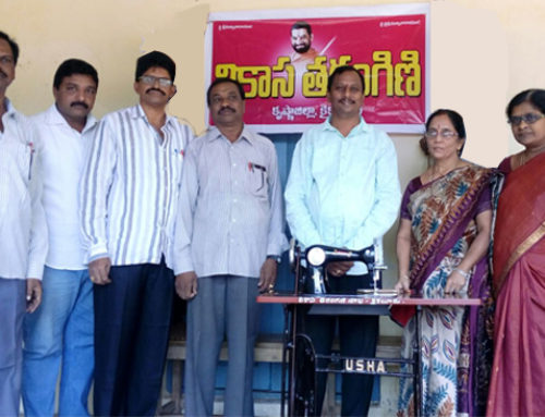 Vikasa Tarangini Kaikaluru Donated a Sewing Machine