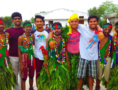USA  Vikasatarangini Youth  With Tribal School Students