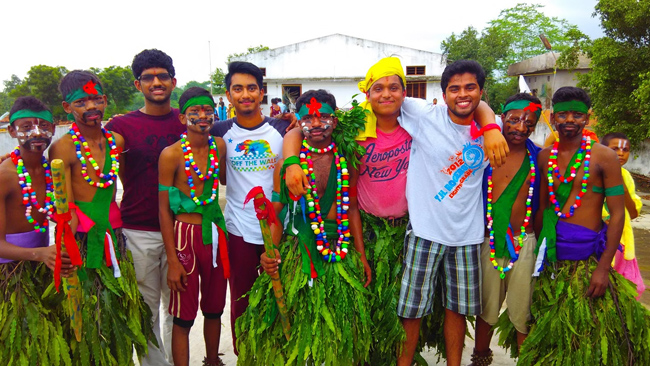 USA  Vikasatarangini Youth  With Tribal School Students