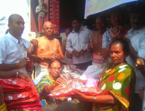 Distribution Of Blankets On The Occasion Of HH chinna jeeyar Thirunakshatram