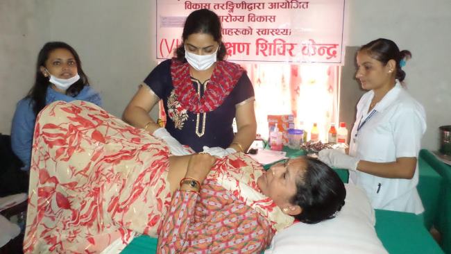 Free Women Cancer Camp Conducted at Biratnagar