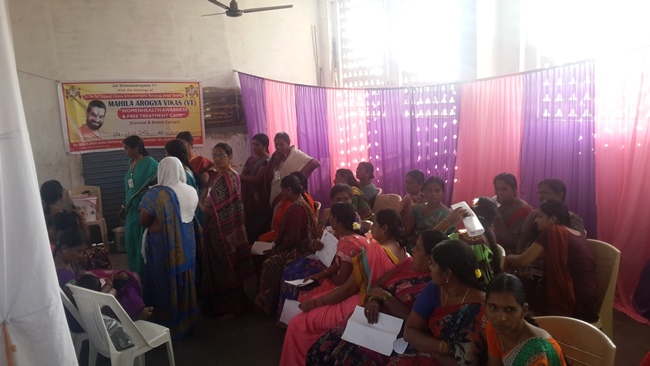 Mahila Arogya Vikas Team Women Health Care Camp At Huzur Nagar