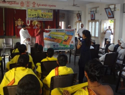 Road Safety Measures Explained to Madarsa School & Vedic Students