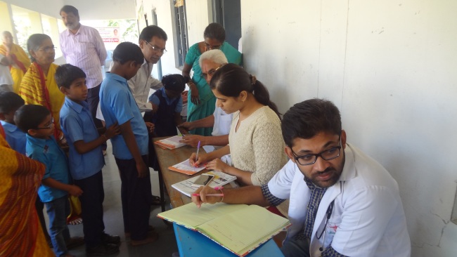 Vikasa Tarangini Conducted General Health Camp for Blind on Jan 4th