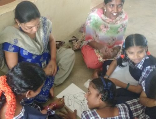 Thread Bangle Making and Glass Painting Workshop Conducted in NethraVidyalaya, Varija