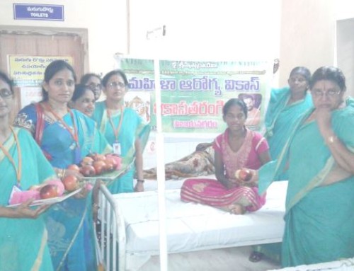 Mahila Arogya Vikas Distributed Fruits to the Patients