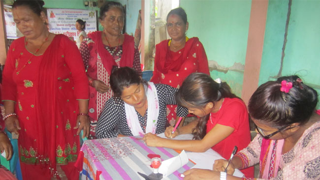 133 Ladies Screened For Cancer, 16 Identified for Followup in Mahila Arogya Vikas Camp, Nepal