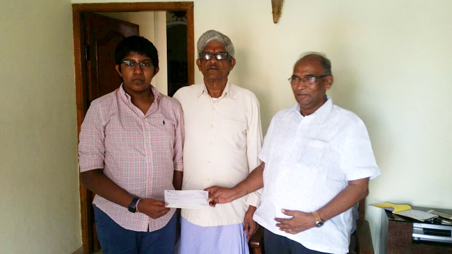 ‘Karimnagar Volunteers Adopt a Vedic Student for an Year !’