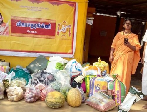 An orphanage at coimbatore sees a good Samaritan in VT Volunteer on the Republic Day