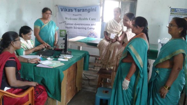 VT conducted Womens Health Care (Mahila Arogya Vikas) medical camp in Yellakota mandalam
