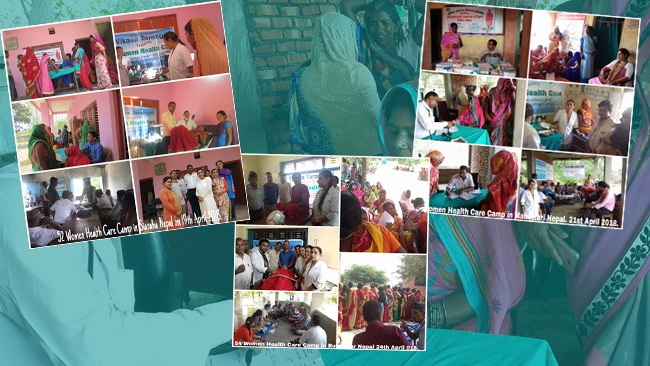 Vikasa tarangini conducted Women Health Care Cancer Awareness and Health Screening Camp at Siraha District Mahottari District and Rupnagar Nepal