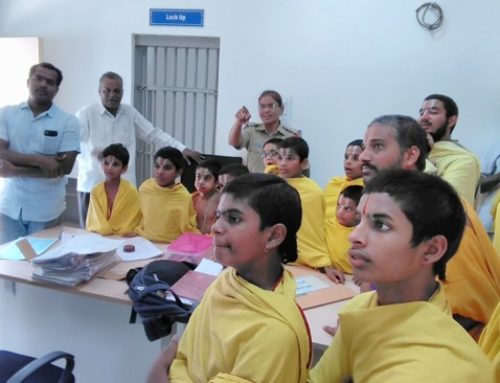 Vedic School students go on a Field trip to III Town Police Station, Karimnagar