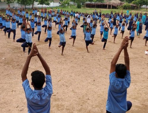 World Yoga Day at Jeeyar Gurukulams – Allampalli and Beersaipet
