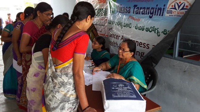 Women Health Care Conducted Cancer Awareness Camp at Medchal camp