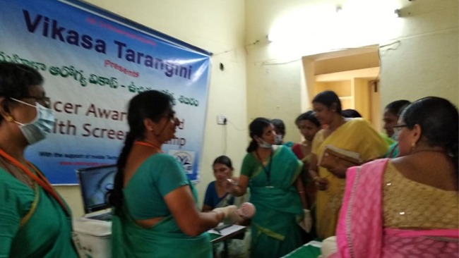 Women Health Care Conducted Medical Camp at Khaza Guntur District