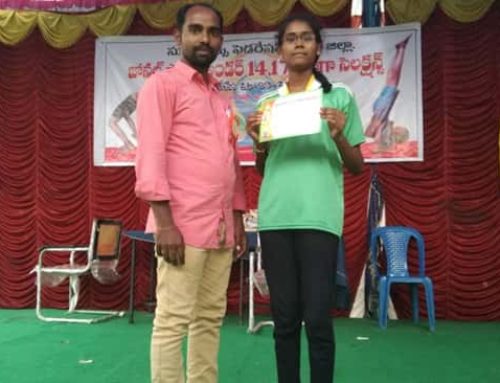 Chi. Jyothi from Jeeyar Gurukulam  was selected for Zonal Level Yoga Competitions
