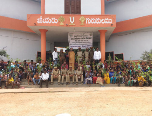 Clean and Green school drive in Jeeyar Gurukulams turned out to be a Splendid Success.