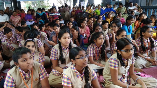 About 85 children enthusiastically participate in Prajna