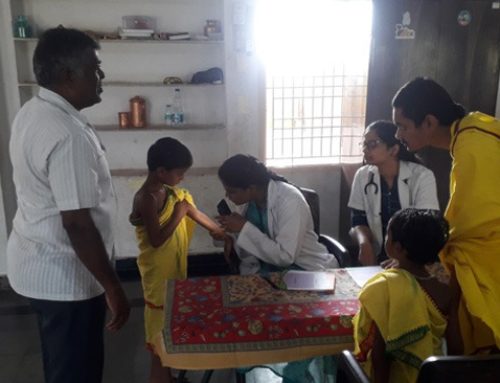 CAIMS Students Conducted Medical camp at Veda Patashala