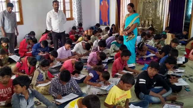 Ramayanam drawing competitions at Rajam competition