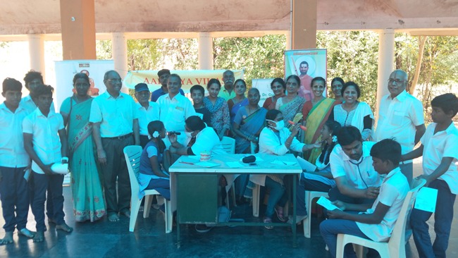 Medical camp conducted at Olcott memorial school Chennai camp