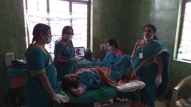 105 Women Screened at Shadnagar Mahila Arogya Vikas Team conducted women health care camp at Shadnagar