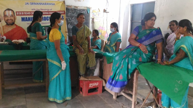 600 Women Screened Women health care camp conducted at Mancherial