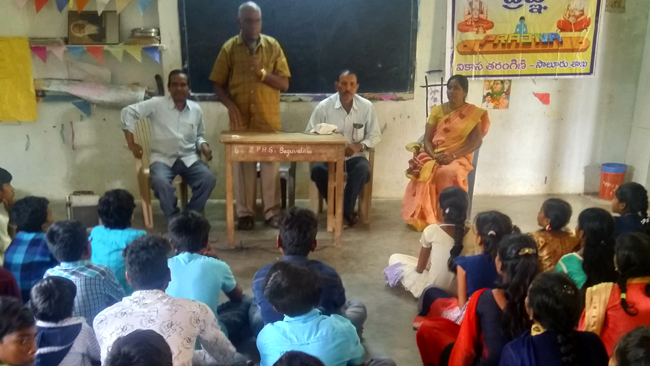 Prajna program conducted at Bagu valasa high school(Salur)